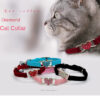 Collar De Terciopelo Con Corazón Brillante 21-26cm