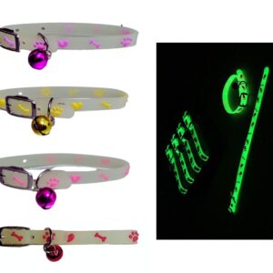 Collar Luminoso Huellitas 18-26cm