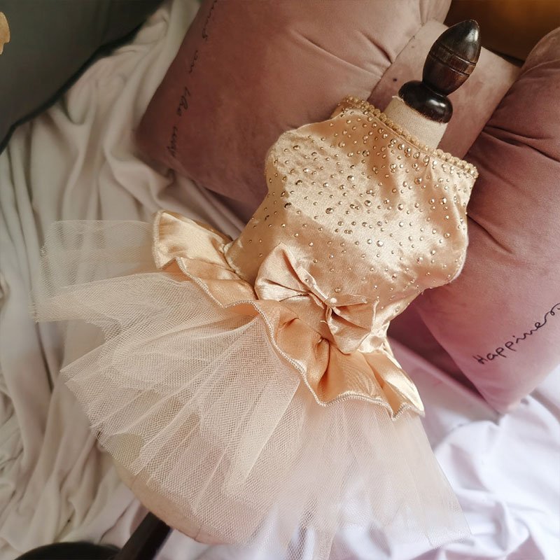Vestido Princesa Dorado