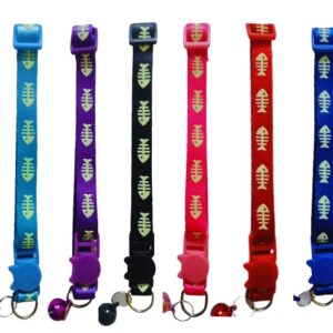 Collar Peces Luminoso Para Gatitos 20-36cm