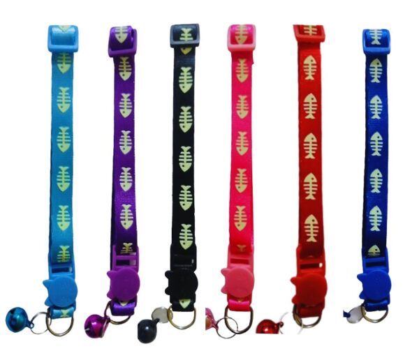 Collar Peces Luminoso Para Gatitos 20-36cm