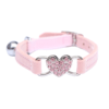 Collar De Terciopelo Con Corazón Brillante 21-26cm