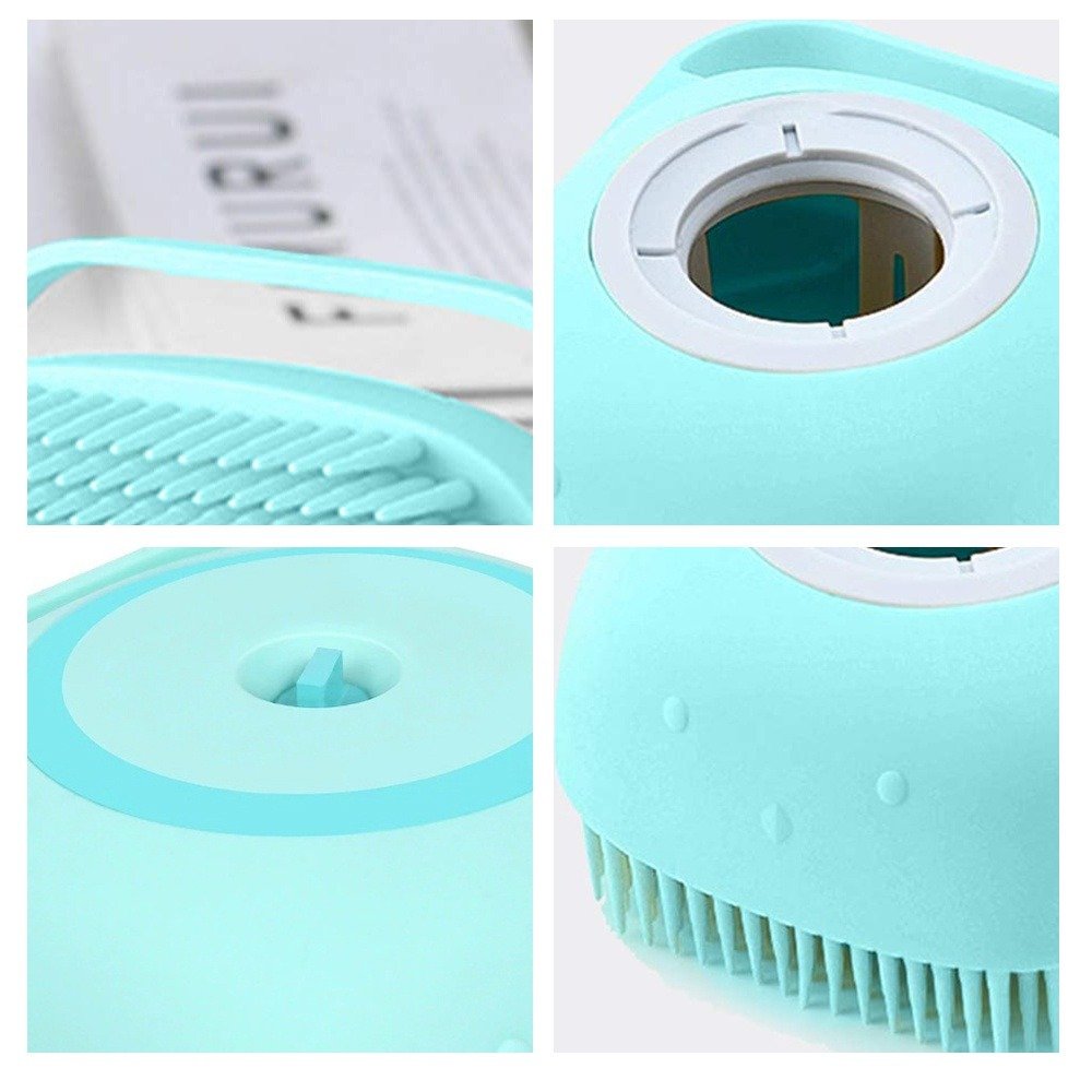 Cepillo De Baño Dispensador De Shampoo