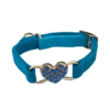 Collar De Terciopelo Con Corazón Brillante 21-26cm