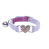 Collar De Terciopelo Con Corazón Brillante 21-26cm