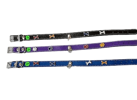 Collar De Cuero Con Aplicaciones Talla 2