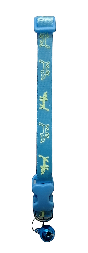 Collar Nylon Gatitos Luminosos 20-36cm