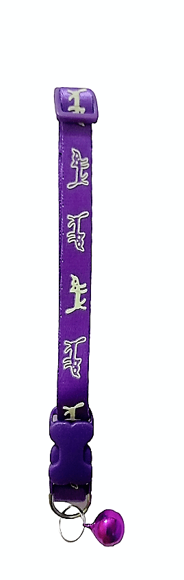 Collar Nylon Gatitos Luminosos 20-36cm