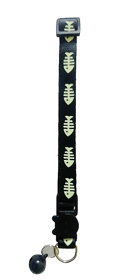 Collar Peces Luminoso Para Gatitos 20-36cm