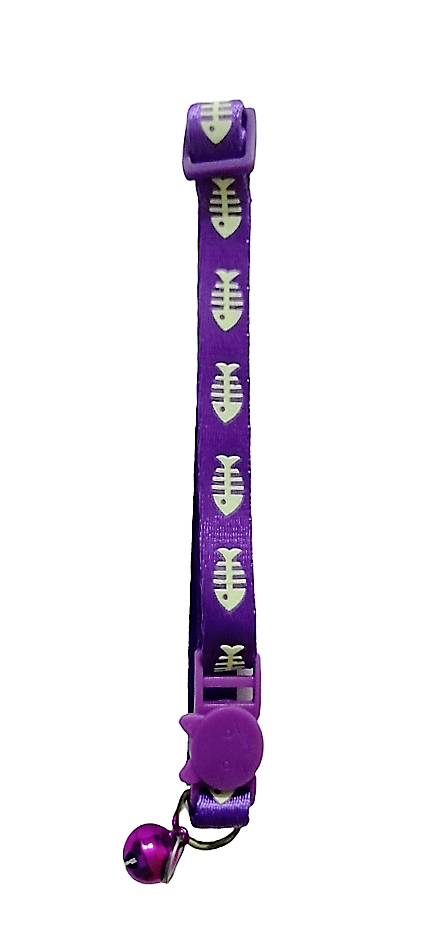 Collar Peces Luminoso Para Gatitos 20-36cm