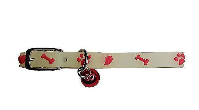 Collar Luminoso Huellitas 18-26cm
