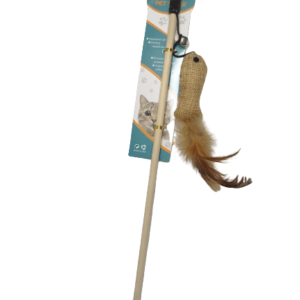 Varita Pez Y Pluma Para Gato
