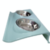 Plato Doble De Acero Inoxidable