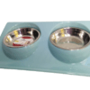 Plato Doble De Acero Inoxidable