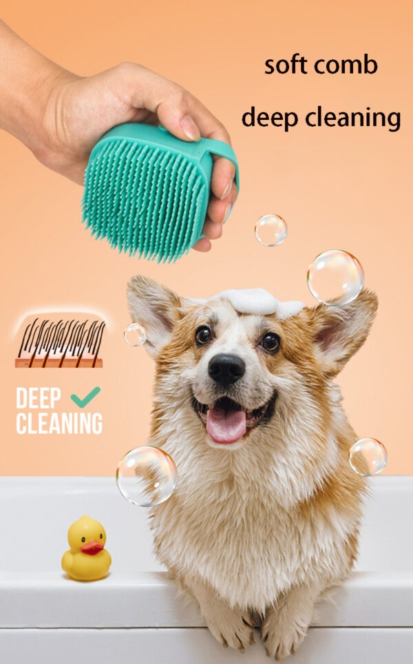 Cepillo De Baño Dispensador De Shampoo