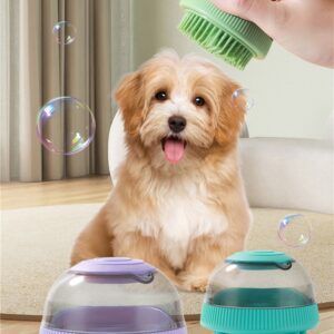 Cepillo Masajeador Y Dispensador Shampoo