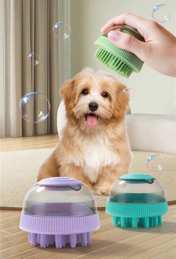 Cepillo Masajeador Y Dispensador Shampoo