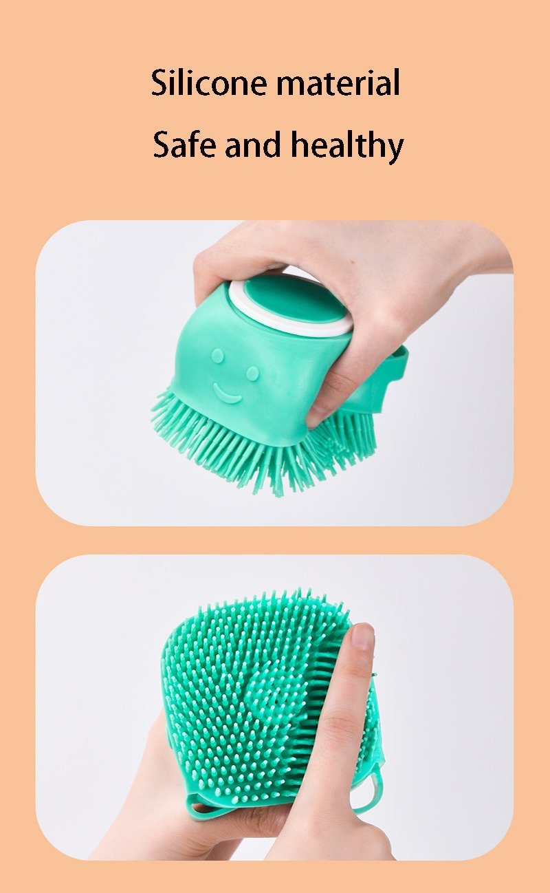 Cepillo De Baño Dispensador De Shampoo