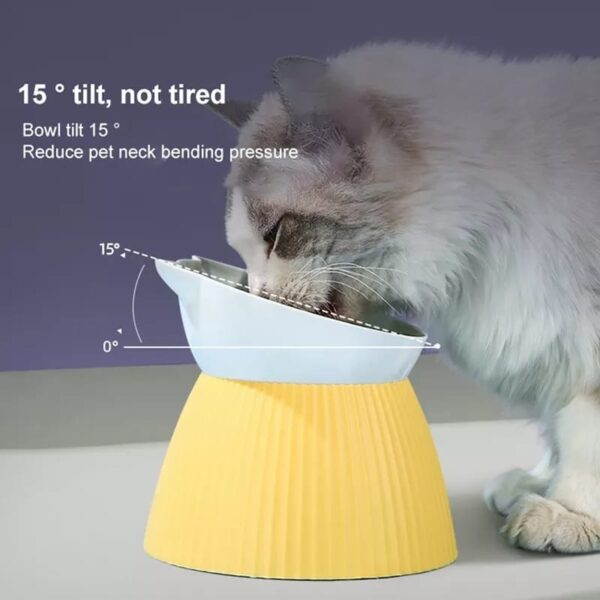 Plato Elevado Inclinado Para Gatos