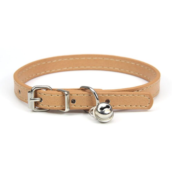 kaki Collar Con Cascabel Importado Talla S 20-28 cm