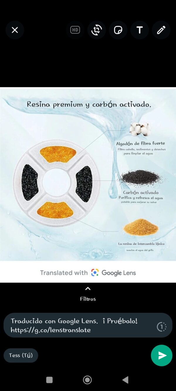 Filtro Para Fuente De Agua Para Gato