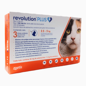 Zoetis Revolution Plus Gatos 2.5 A 5 Kg X 1 Pipeta