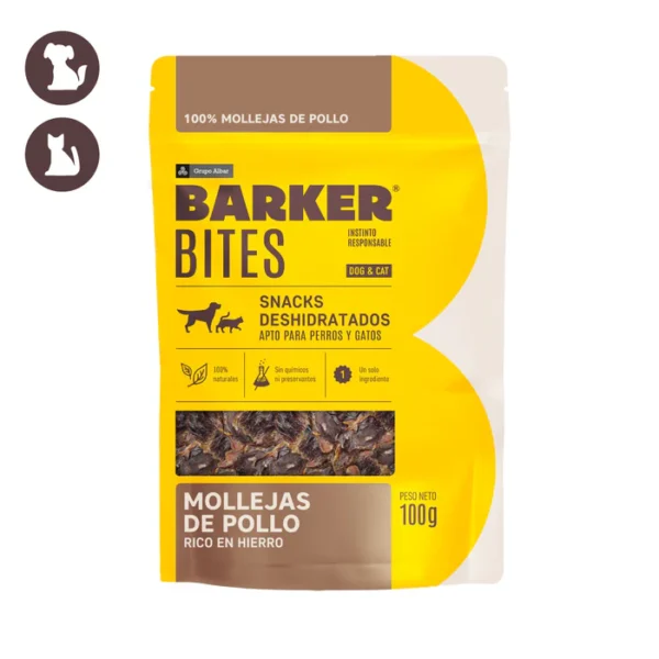 Barker Bites Mollejas De Pollo 100g