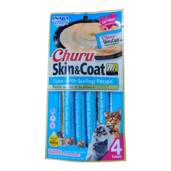 Churu Skin & Coat Atun Y Vieiras X 4 unidades