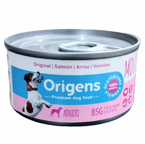 PhotoRoom-20240619_184128~2 Origens Perro Adulto Mousse Salmón Arroz Vainitas 85g
