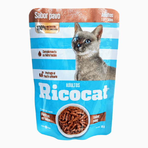 Ricocat Adultos Filetitos Pavo Pouch 85g