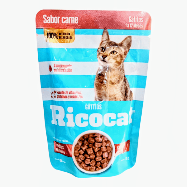 Ricocat Cachorros Trocitos Carne Pouch 85g