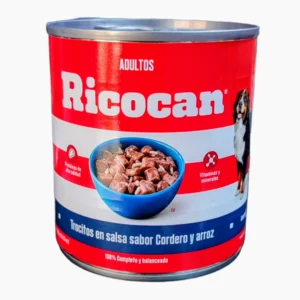 Ricocan Adultos Trocitos Cordero Arroz 290g