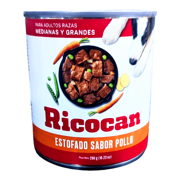 PhotoRoom-20240624_185454~2 Ricocan Adultos Estofado Pollo Razas Med/Grand 290g