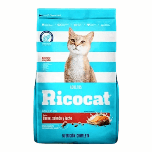 Ricocat Adultos Carne Salmón Leche 9Kg