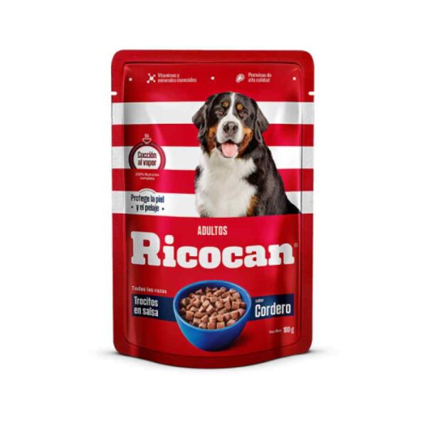 Ricocan Adulto Trocitos Cordero Pouch 100g