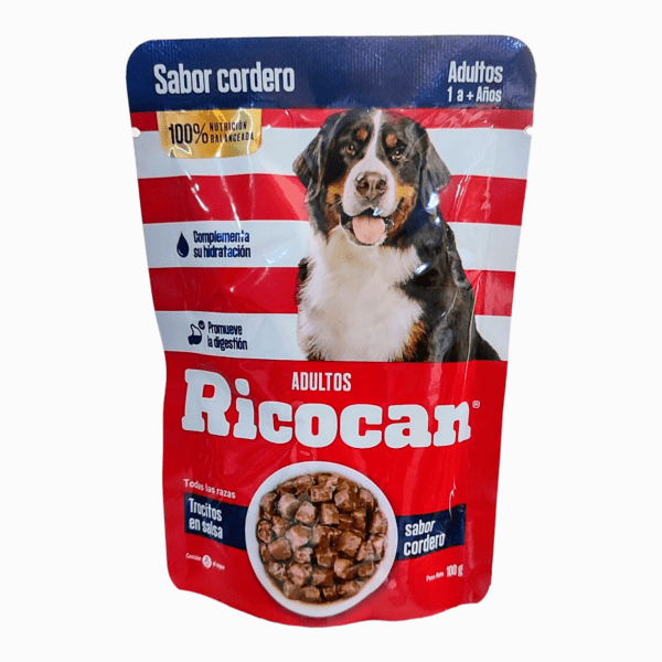 Ricocan Adulto Trocitos Cordero Pouch 100g