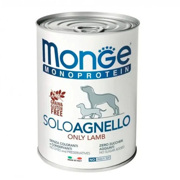 160443-1200-auto Monge Canine Adult Monoprotein Cordero 400g