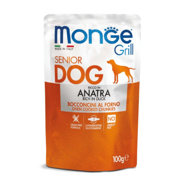 Monge Canine Grill Senior Pato 100g