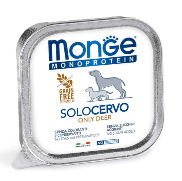 Monge-Monoprotein-Ciervo-150-gr Monge Canine Adult Monoprotein Ciervo 150g