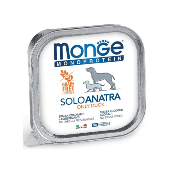 Monge-Pato-x-150gr-Pate-para-perros Monge Canine Adult Monoprotein Pato 150g