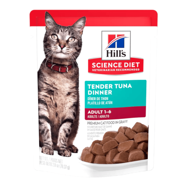 PhotoRoom-20240719_141823 Hills SD Feline Adult Tender Tuna Pouch 79g