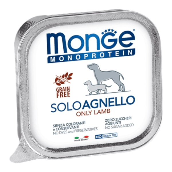 PhotoRoom-20240719_165017 Monge Canine Adult Monoprotein Cordero 150g