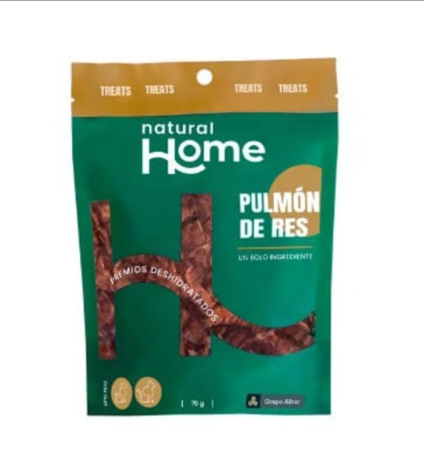 Natural Home Treats Pulmón De Res 70g