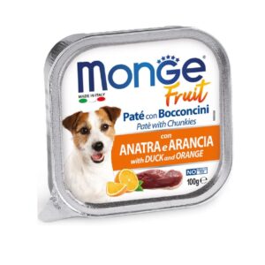 Monge Canine Fruit Pato y Naranja 100g