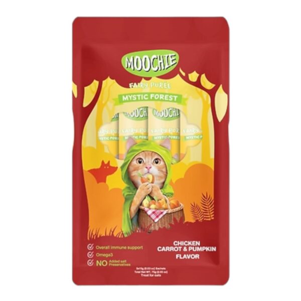 Moochie Cat Pollo Y Calabaza X 5 Sachets