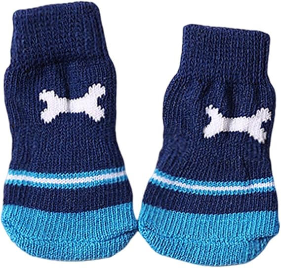 azul huesito Medias Talla M