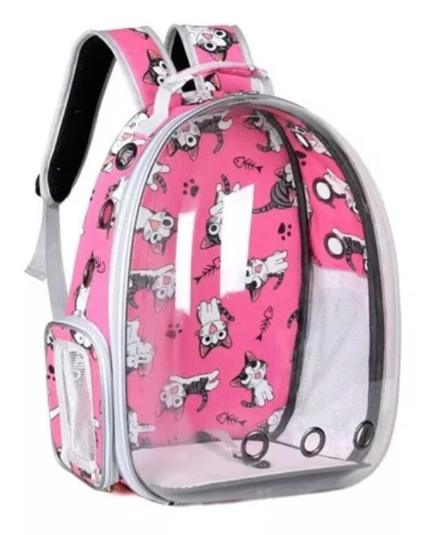 rosa Mochila Transportadora Cápsula