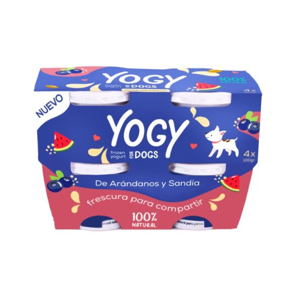 Pack x4 Barker Yogy Arándanos y Sandía 100g