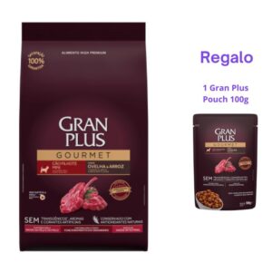 Gran Plus Gourmet Perro Cachorro Mini Y Pequeño Cordero y Arroz 3Kg