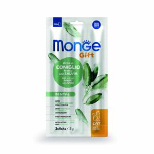 Monge Gift Soft Sticks Dental Cat Conejo y Salvia 15g